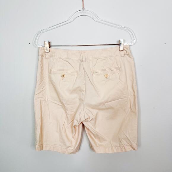 LOFT Peach Cotton Original Bermuda Chino Shorts 8P - Picture 2 of 8